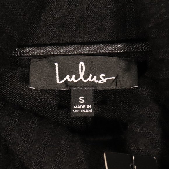 NWT Lulus Autumn Daze Cowl Neck Tunic in Black - Picture 13 of 15